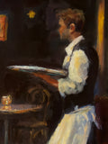 Original art for sale at UGallery.com | Rush by Faye Vander Veer | $825 | oil painting | 10' h x 8' w | thumbnail 4