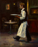 Original art for sale at UGallery.com | Rush by Faye Vander Veer | $825 | oil painting | 10' h x 8' w | thumbnail 1
