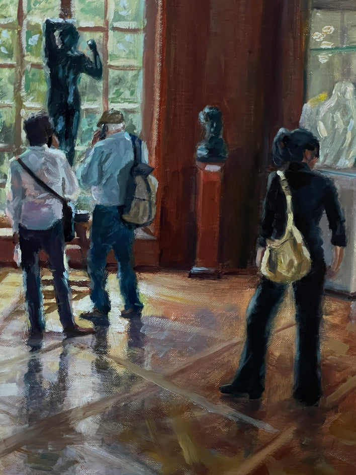 Sunday with Rodin by Faye Vander Veer |  Closeup View of Artwork 