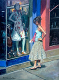 Original art for sale at UGallery.com | The Perfect Dress by Faye Vander Veer | $1,575 | oil painting | 16' h x 12' w | thumbnail 1