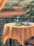 Original art for sale at UGallery.com | View from a Tuscan Villa by Faye Vander Veer | $1,050 | oil painting | 12' h x 9' w | thumbnail 4