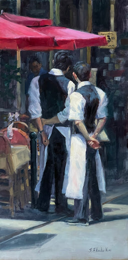 Waiting in Paris by Faye Vander Veer |  Artwork Main Image 