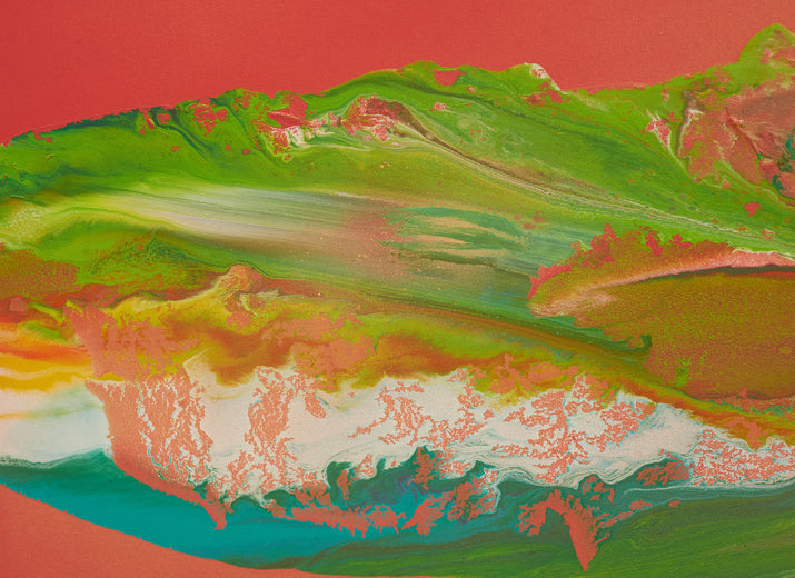 Colada Esmeralda by Fernando Bosch |   Closeup View of Artwork 