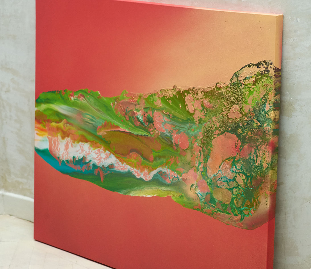 Ecos de la Tierra by Fernando Bosch |  Side View of Artwork 