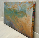 Original art for sale at UGallery.com | El Hilo Invisible by Fernando Bosch | $2,550 | mixed media artwork | 23.62' h x 47.24' w | thumbnail 2