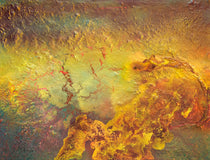 Original art for sale at UGallery.com | Horizonte Amarillo by Fernando Bosch | $1,750 | mixed media artwork | 23.6' h x 31.4' w | thumbnail 1