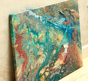 Original art for sale at UGallery.com | Marea Mineral by Fernando Bosch | $2,350 | mixed media artwork | 21.65' h x 27.56' w | thumbnail 2