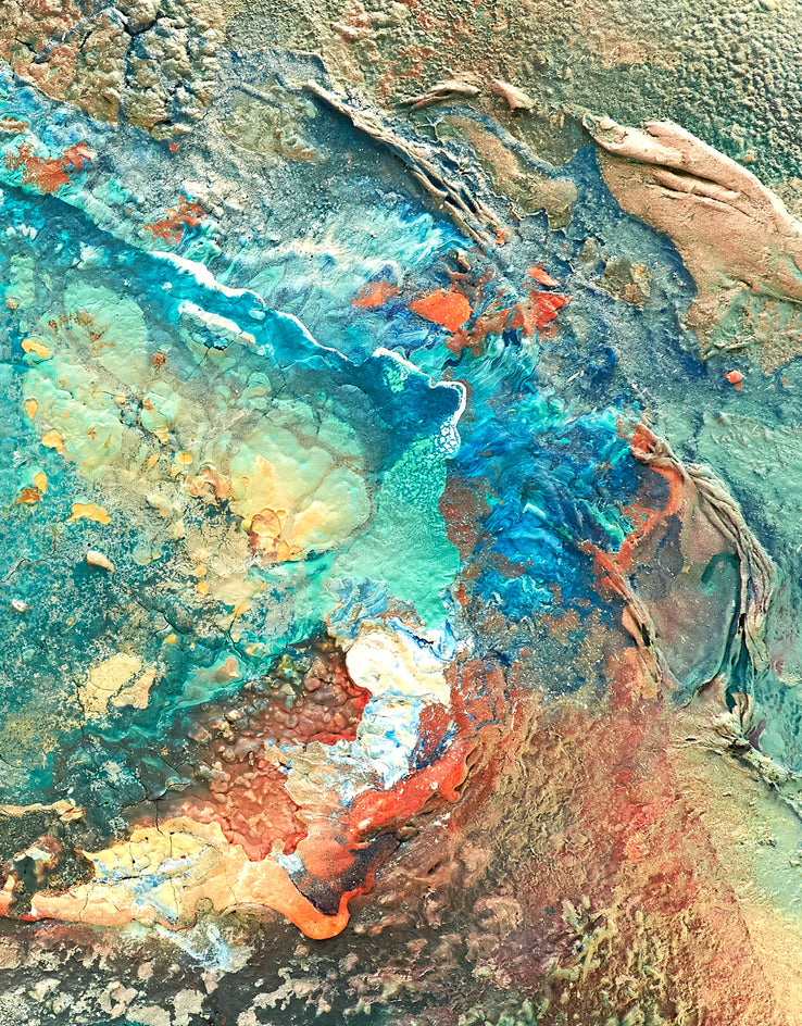 Marea Mineral by Fernando Bosch |  Closeup View of Artwork 