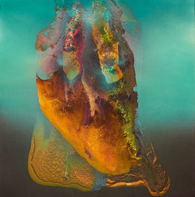 mixed media artwork by Fernando Bosch titled Núcleo Incandescente