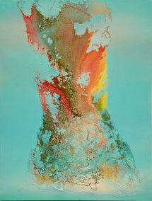 mixed media artwork by Fernando Bosch titled Raíz del Cielo