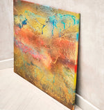 Original art for sale at UGallery.com | Resplandor Ïgneo by Fernando Bosch | $2,525 | mixed media artwork | 31.8' h x 39.3' w | thumbnail 2