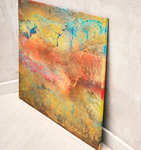 Resplandor Ïgneo by Fernando Bosch |  Side View of Artwork 