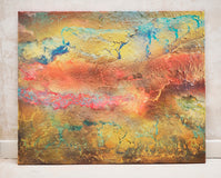 Original art for sale at UGallery.com | Resplandor Ïgneo by Fernando Bosch | $2,525 | mixed media artwork | 31.8' h x 39.3' w | thumbnail 3