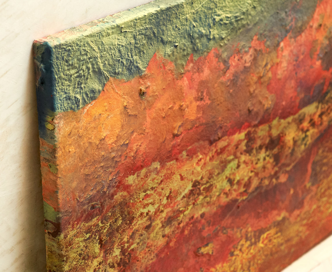 Territorio Ígneo by Fernando Bosch |  Side View of Artwork 
