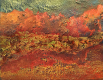 Original art for sale at UGallery.com | Territorio Ígneo by Fernando Bosch | $3,200 | mixed media artwork | 27.56' h x 35.43' w | thumbnail 1