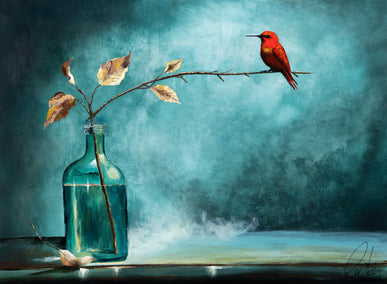 acrylic painting by Fernando Garcia titled A Soundless Song