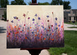 Original art for sale at UGallery.com | Purple Daisies by Fernando Garcia | $2,875 | acrylic painting | 30' h x 40' w | thumbnail 2