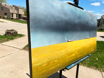 Original art for sale at UGallery.com | Rain on the Farm by Fernando Garcia | $3,250 | acrylic painting | 24' h x 48' w | thumbnail 3