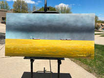 Original art for sale at UGallery.com | Rain on the Farm by Fernando Garcia | $3,250 | acrylic painting | 24' h x 48' w | thumbnail 4