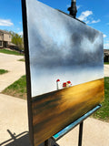 Original art for sale at UGallery.com | Storm on the Farm by Fernando Garcia | $2,200 | acrylic painting | 24' h x 30' w | thumbnail 2