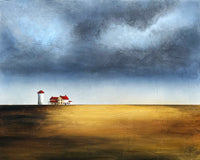 Original art for sale at UGallery.com | Storm on the Farm by Fernando Garcia | $2,200 | acrylic painting | 24' h x 30' w | thumbnail 1