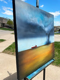 Original art for sale at UGallery.com | Tornado by Fernando Garcia | $1,000 | acrylic painting | 27' h x 27' w | thumbnail 2