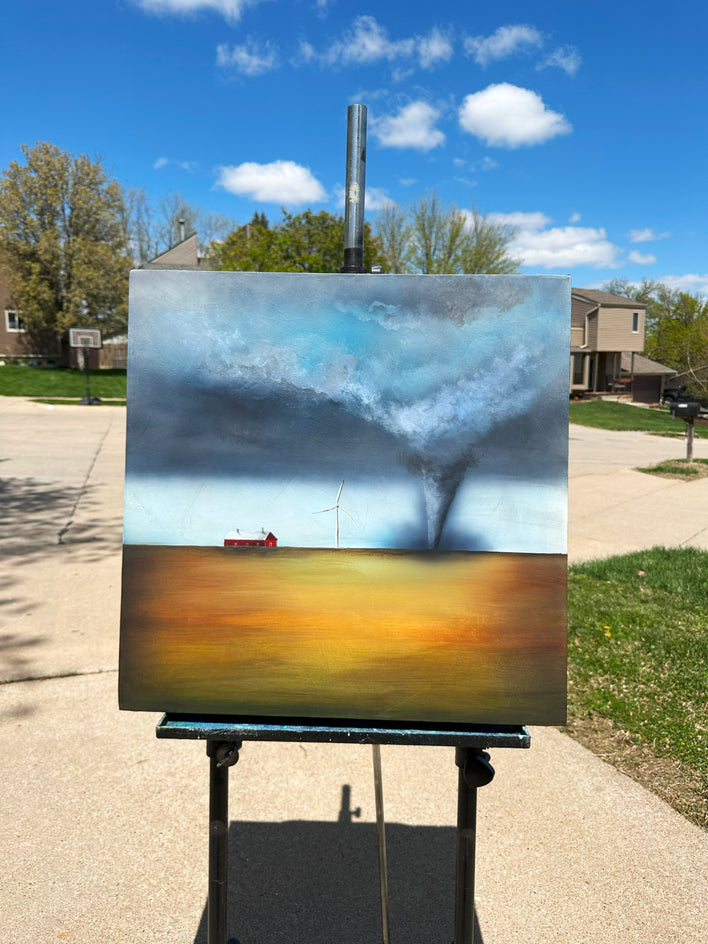 Tornado by Fernando Garcia |  Closeup View of Artwork 
