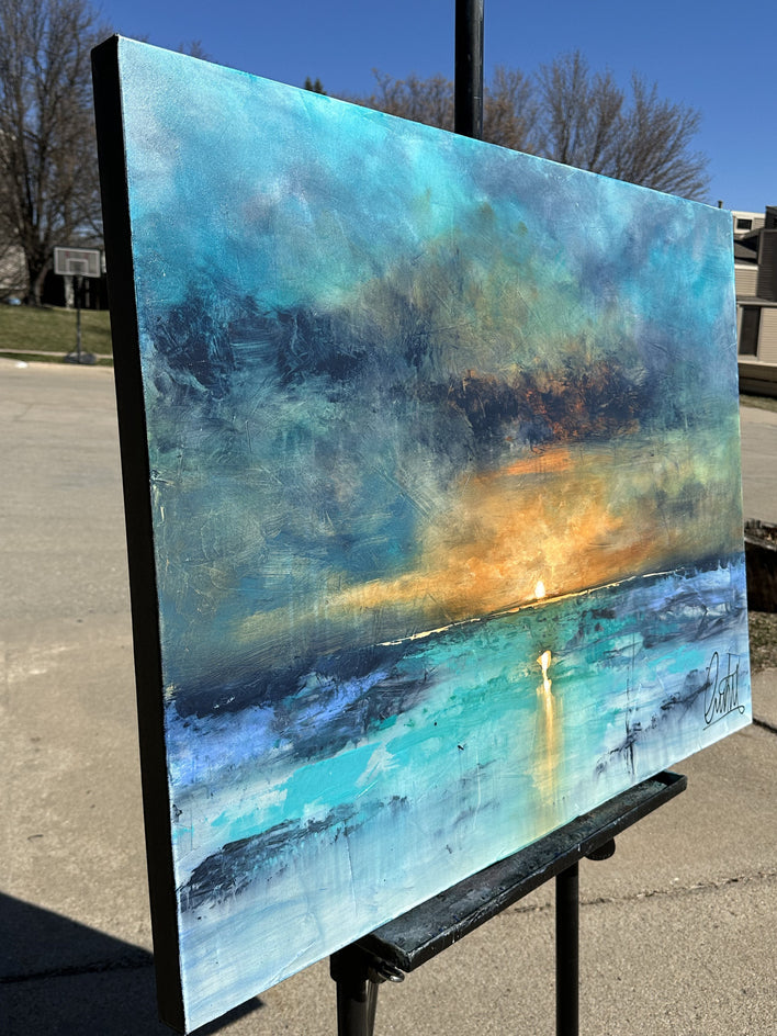 The Second Sun by Fernando Garcia |  Closeup View of Artwork 