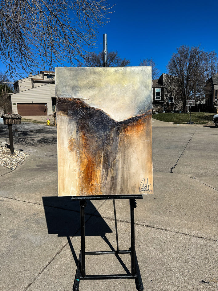 Land of Sun by Fernando Garcia |  Side View of Artwork 