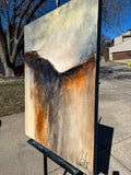 Original art for sale at UGallery.com | Land of Sun by Fernando Garcia | $3,875 | mixed media artwork | 40' h x 30' w | thumbnail 4