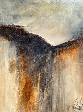 Original art for sale at UGallery.com | Land of Sun by Fernando Garcia | $3,875 | mixed media artwork | 40' h x 30' w
