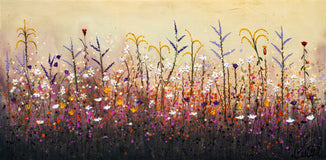 Original art for sale at UGallery.com | Fresh Flowers by Fernando Garcia | $4,550 | oil painting | 24' h x 48' w | thumbnail 1