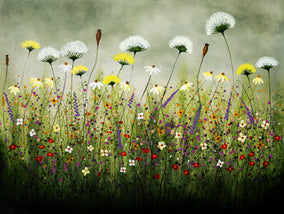 Original art for sale at UGallery.com | Wild Flower Series by Fernando Garcia | $3,975 | oil painting | 30' h x 40' w