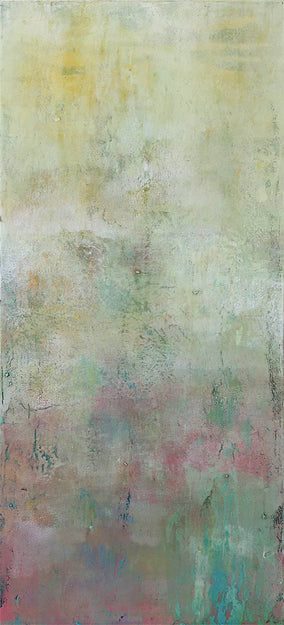 Original art for sale at UGallery.com | Floating on Spring's Soft Breath by Agata Kijanka | $625 | oil painting | 22' h x 10' w