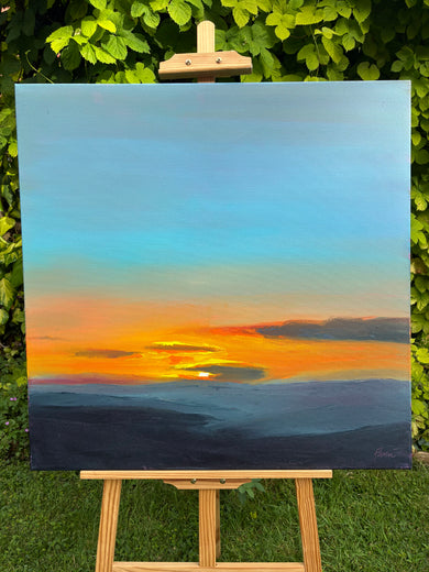 Blue Dusk by Francesca Currie |  Context View of Artwork 