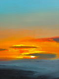Original art for sale at UGallery.com | Blue Dusk by Francesca Currie | $2,550 | oil painting | 31.4' h x 31.4' w | thumbnail 4
