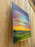 Original art for sale at UGallery.com | Coming Home by Francesca Currie | $3,050 | oil painting | 40' h x 40' w | thumbnail 2