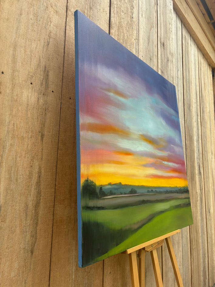 Coming Home by Francesca Currie |  Side View of Artwork 
