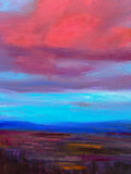 Original art for sale at UGallery.com | Eastnor Dusk by Francesca Currie | $2,550 | oil painting | 31.4' h x 31.4' w | thumbnail 4