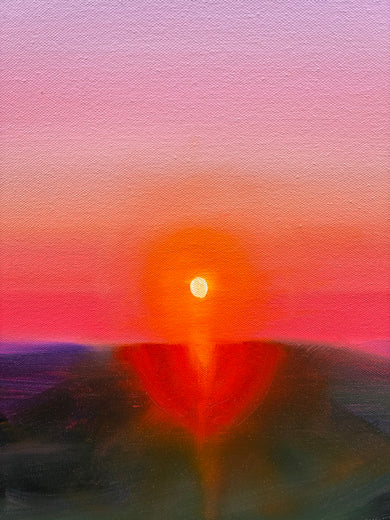 Evening Sun by Francesca Currie |   Closeup View of Artwork 