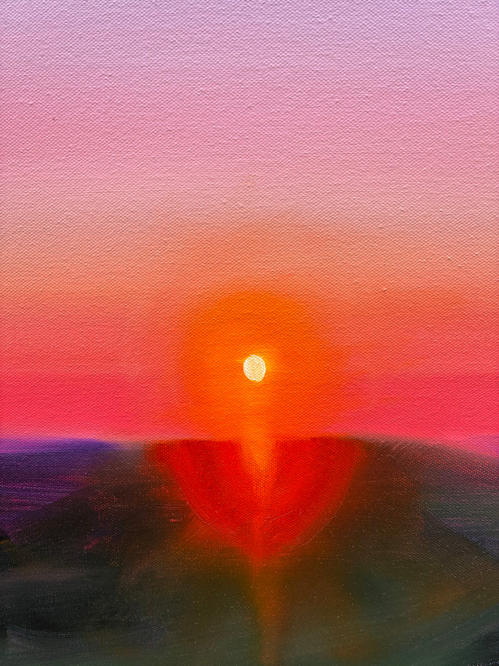 Evening Sun by Francesca Currie |  Closeup View of Artwork 