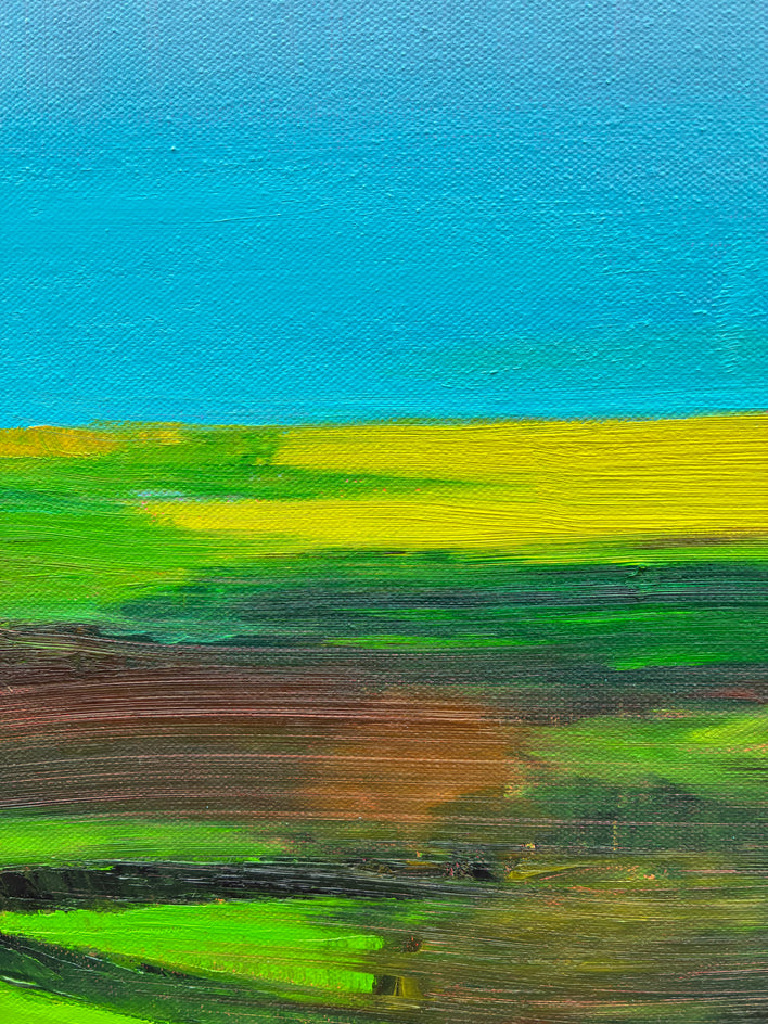 October Light by Francesca Currie |  Closeup View of Artwork 