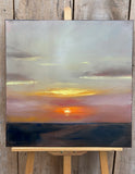 Original art for sale at UGallery.com | The Sun's Last Whisper by Francesca Currie | $2,000 | oil painting | 23.6' h x 23.6' w | thumbnail 3