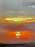 Original art for sale at UGallery.com | The Sun's Last Whisper by Francesca Currie | $2,000 | oil painting | 23.6' h x 23.6' w | thumbnail 4
