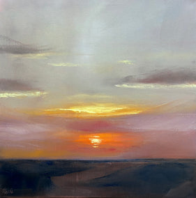 oil painting by Francesca Currie titled The Sun's Last Whisper