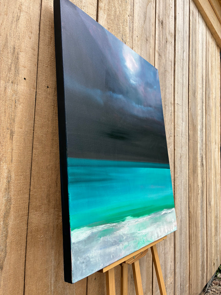 Under the Moon by Francesca Currie |  Side View of Artwork 