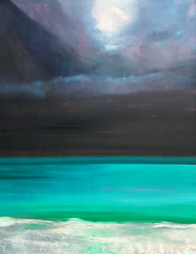Original art for sale at UGallery.com | Under the Moon by Francesca Currie | $2,850 | oil painting | 40' h x 30' w