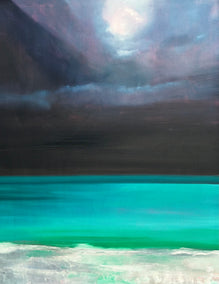 oil painting by Francesca Currie titled Under the Moon
