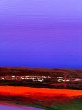 Original art for sale at UGallery.com | Violet Field by Francesca Currie | $3,050 | oil painting | 40' h x 40' w | thumbnail 4