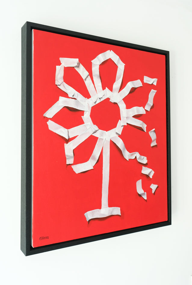 Red Bloom by Jay Jones (aka FunnyTummy) |  Side View of Artwork 